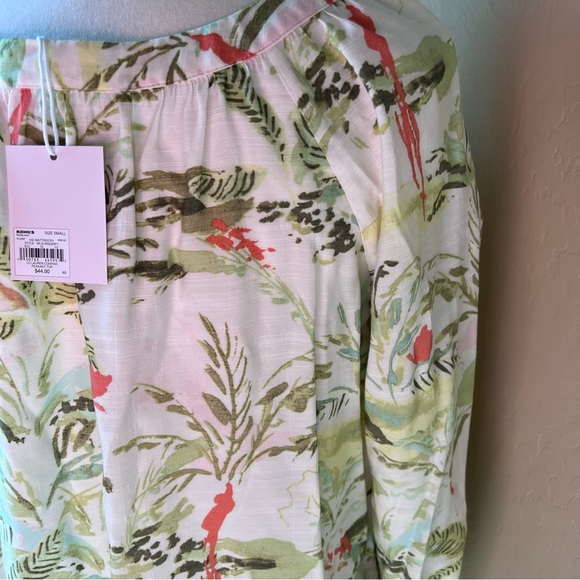 Lauren Conrad tropical peasant top - Picture 4 of 6